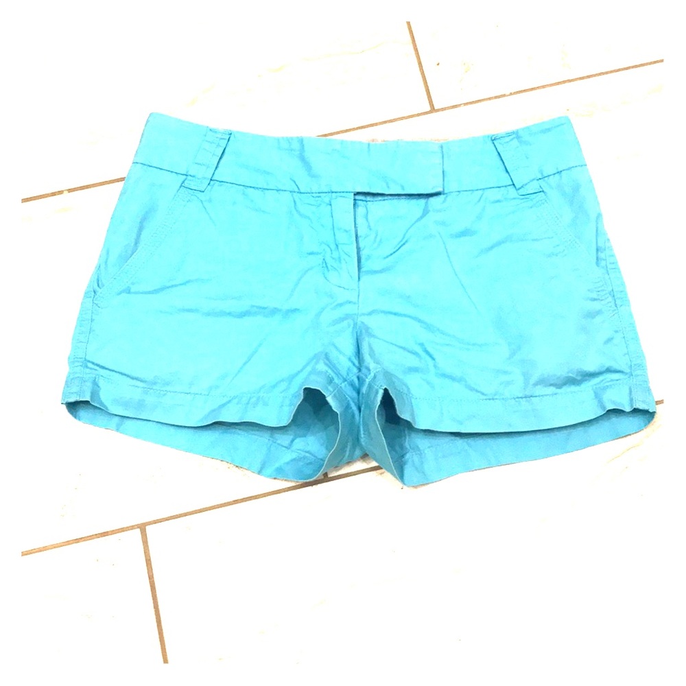 J crew aqua shorts